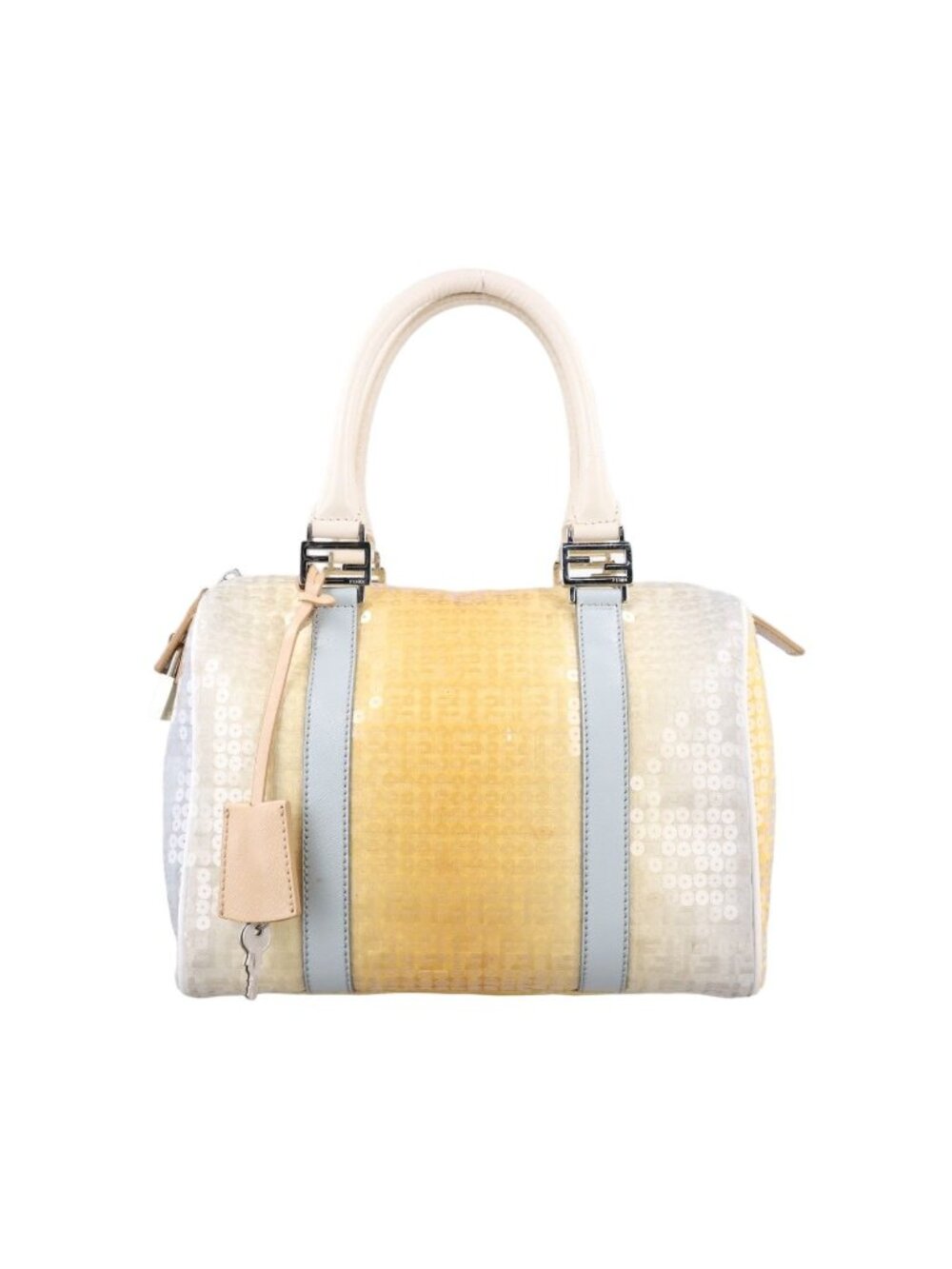 Fendi Sequin Yellow Gradient Multicolor An9 Handbag